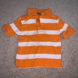Striped Orange Polo